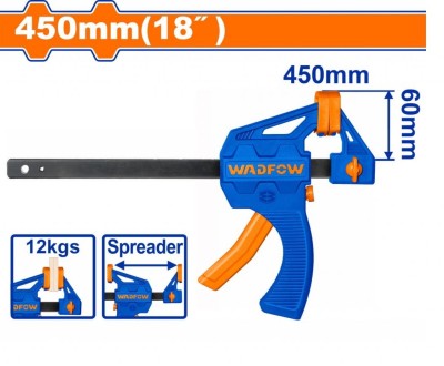 WADFOW  BRAÇADEIRA  18   WCP4318  60X450MM Total Herramientas Oficial