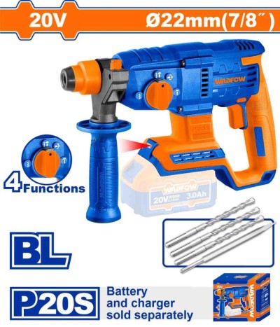 WADFOW MARTELETE  20V WLM15220 MOTOR SEM ESCOVAS Total Herramientas Oficial