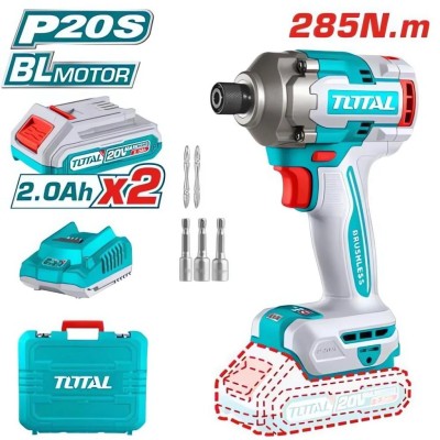 TOTAL PARAFUSADEIRA TOMADA HEXAGONAL 1/4 20V 285NM UTIRLI2028   Total Herramientas Oficial