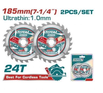 TOTAL DISCO DE CORTE TCT SERRA 185MM   TAC2331853 Total Herramientas Oficial