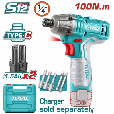 TOTAL PARAFUSADEIRA 12V TIRLI12015 100NM Total Herramientas Oficial