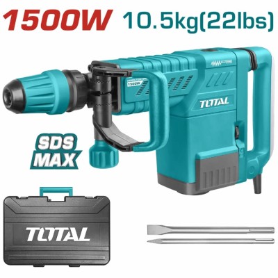 TOTAL MARTELETE DE DEMOLIÇÃO SDS MAX 1500W  TH215002 Total Herramientas Oficial