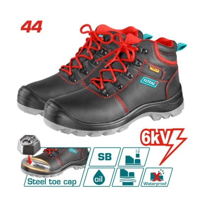 TOTAL BOTA DE SEGURANÇA   TSP207IDSB.44 PRETO/VERMELHO  Total Herramientas Oficial
