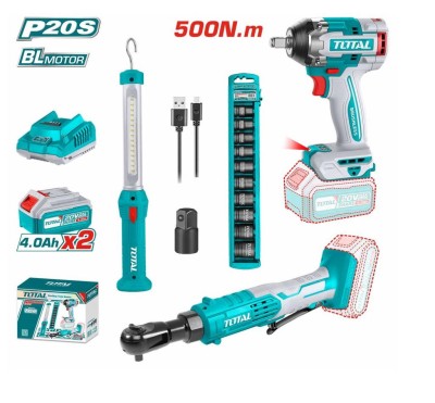 TOTAL KIT DE COMBINAÇÃO  SEM FIO  20V TOSLI240461 Total Herramientas Oficial