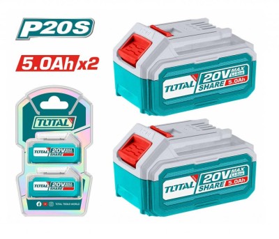 TOTAL CONJUNTO DE BATERIA 20V 5.0AH TOSLI240464 Total Herramientas Oficial