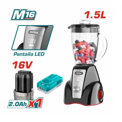 TOTAL LIQUIDIFICADOR SEM FIO 16V  TJB052K Total Herramientas Oficial