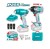 TOTAL COMBO CHAVE DE IMPACTO + PISTOLA DE CALOR 20V  TOSLI240489 Total Herramientas Oficial