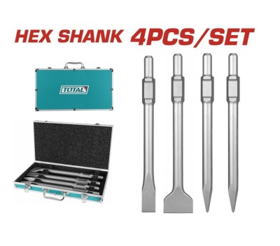 TOTAL KIT DE CINZEL HEXAGONAL 4PCS TAC0304375 Total Herramientas Oficial