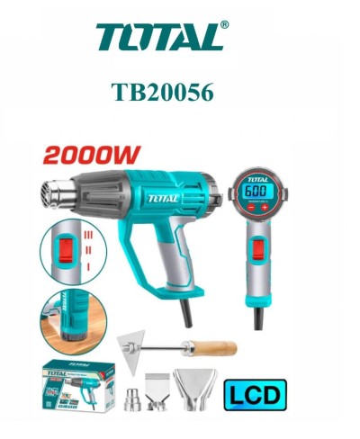 TOTAL PISTOLA DE CALOR 2000W TB20056 Total Herramientas Oficial