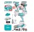 TOTAL COMBO SEM FIO  4PCS  20V TOSLI240969 Total Herramientas Oficial