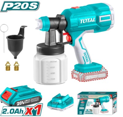 TOTAL PISTOLA DE PINTURA TSGLI20406  1BATERIA  Total Herramientas Oficial