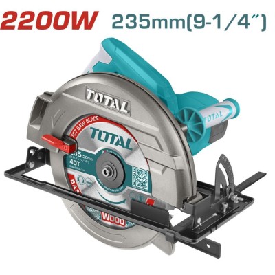 TOTAL SERRA CIRCULAR 2200W  9  TS122235622  Total Herramientas Oficial