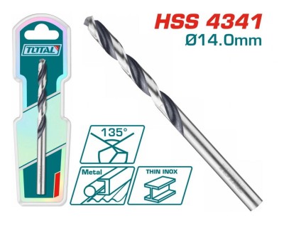TOTAL  BROCA HSS  TAC1201404  14X135MM Total Herramientas Oficial