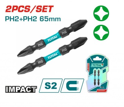 TOTAL  BITS PHILIPS TACIM72PH265  PH2X65MM Total Herramientas Oficial