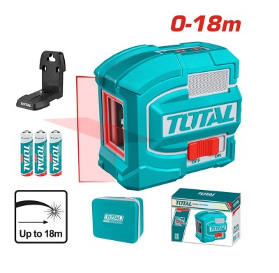 TOTAL NÍVEL LASER AUTONIVELANTE TLL156503  18 METROS  VERMELHO Total Herramientas Oficial