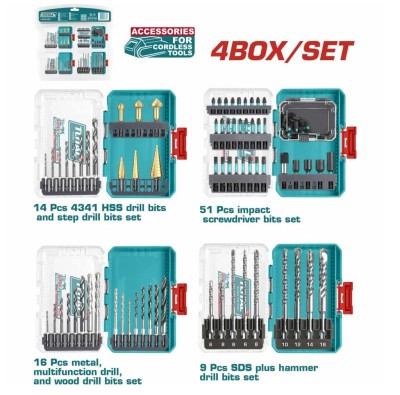 TOTAL CONJUNTO DE BROCAS PARA FURADEIRA  TOS24094 Total Herramientas Oficial