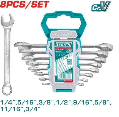 TOTAL  KIT CHAVE COMBINADAS 8PCS  UTHT102286  Total Herramientas Oficial