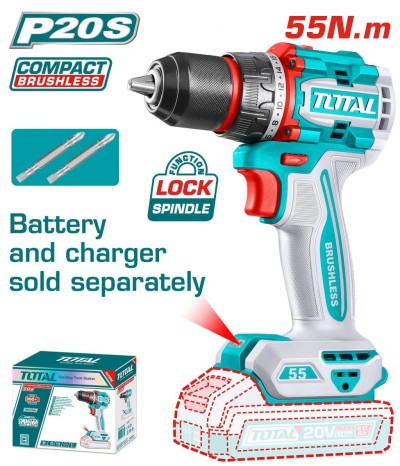 TOTAL FURADEIRA  20V 55NM  TDLI205581 Total Herramientas Oficial