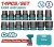 TOTAL JOGO DE SOCKET DE IMPACTO THISTD12141 14 PCS  Total Herramientas Oficial