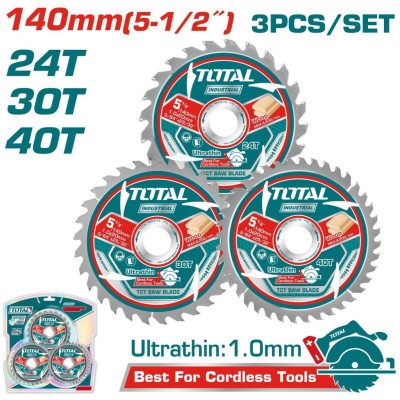 TOTAL CONJUNTO DE DISCOS TCT  TAC236140  3PCS  Total Herramientas Oficial