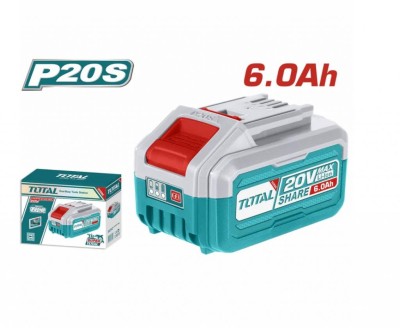 TOTAL BATERIA 20V 6.0AH TFBLI2060 LED INDICADOR Total Herramientas Oficial