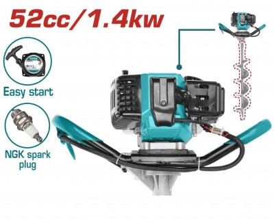 TOTAL BROCA DE TERRA TEA55221-1 1.4KW Total Herramientas Oficial