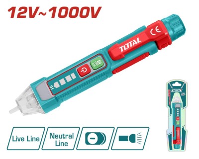 TOTAL DETECTOR DE VOLTAJE 12V  THT100091 Total Herramientas Oficial