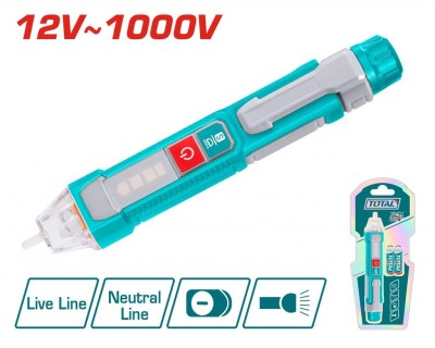 TOTAL DETECTOR DE TENSÃO 12V  THT100091 Total Herramientas Oficial