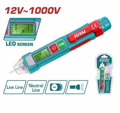 TOTAL DETECTOR DE TENSÃO THT210003 Total Herramientas Oficial