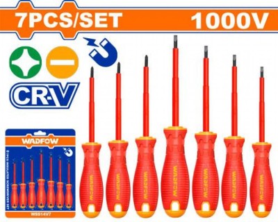 WADFOW CONJUNTO DE CHAVES DE FENDAS ISOLADAS WSS7407 7PCS Total Herramientas Oficial
