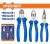 WADFOW CONJUNTO DE ALICATES  3PCS  WPS0623  Total Herramientas Oficial