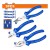 WADFOW CONJUNTO DE ALICATES  WPS0623  3PCS Total Herramientas Oficial