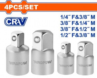 WADFOW CONJUNTO DE ADAPTADORES DE SOQUETE 4PCS  WST9604  Total Herramientas Oficial