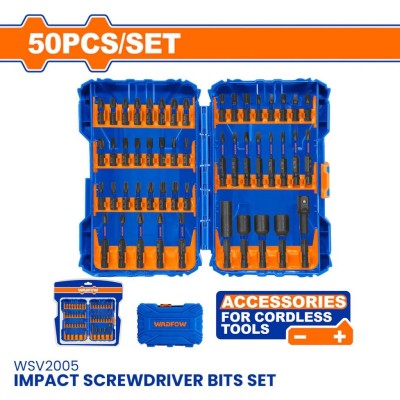 WADFOW CONJUNTO DE BROCAS PARA CHAVE DE IMPACTO 50PCS WSV2005 Total Herramientas Oficial