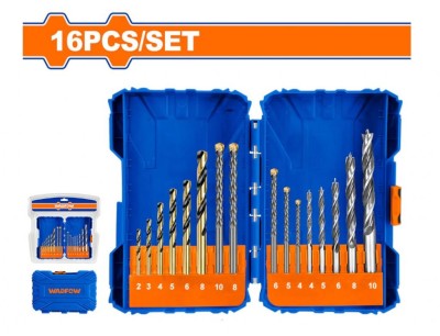 WADFOW CONJUNTO DE BROCA PARA METAL/ ALVENARIA E MADEIRA 16PCS  WMJ6516 Total Herramientas Oficial