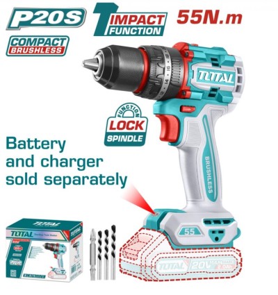 TOTAL PARAFUSADEIRA  55NM  20V TIDLI205581 Total Herramientas Oficial