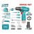 TOTAL  KIT DE  FERRAMENTAS  THKTHP10892  89PCS Total Herramientas Oficial