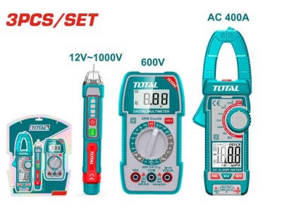 TOTAL COMBO MULTIMETRO 3PCS TOS23068 Total Herramientas Oficial