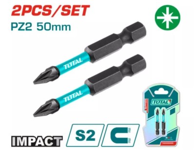 TOTAL BROCAS PARA CHAVE DE IMPACTO PZ2 50MM TACIM71PZ250 Total Herramientas Oficial
