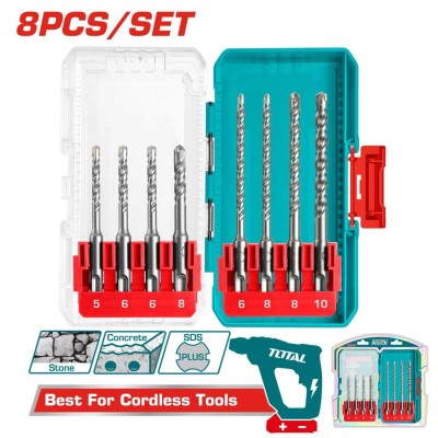 TOTAL BROCA KIT PARA MARTELO 8PCS   TACSDL11806 Total Herramientas Oficial