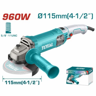 TOTAL  AMOLADORA ANGULAR   TG10911576  960W Total Herramientas Oficial