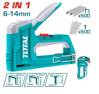 TOTAL PISTOLA DE GRAMPO MANUAL 2 EM 1 THT31146  Total Herramientas Oficial