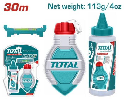 TOTAL CARRETEL DE LINHA DE GIZ 30M THT661301 Total Herramientas Oficial
