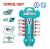 TOTAL KIT CATRACA  CR-V 1/4 12PCS  THT14114126   Total Herramientas Oficial