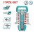 TOTAL CONJUNTO DE SOQUETES CR-V 1/2 17PCS THT121171 Total Herramientas Oficial