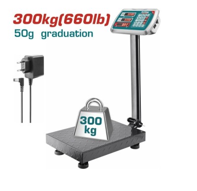 TOTAL BALANÇA ELETRÔNICA 300KG  TESA33001 Total Herramientas Oficial