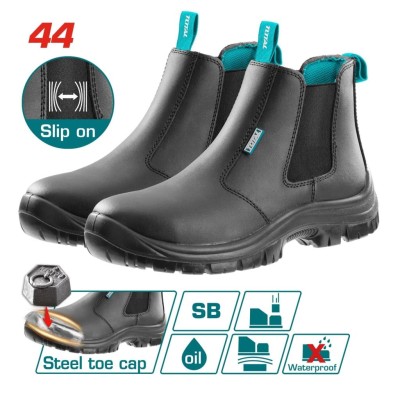 TOTAL BOTAS DE SEGURANÇA COM COURO DE BORRACHA  TSP209SB.44 Total Herramientas Oficial