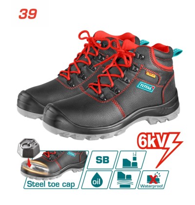 TOTAL BOTAS DE SEGURANÇA  TSP207IDSB.39   PRETO/VERMELHO Total Herramientas Oficial