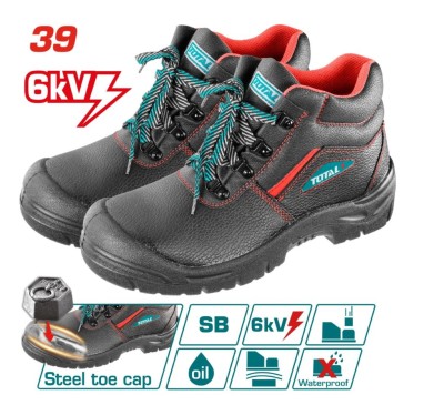 TOTAL BOTAS DE SEGURANÇA  TSP207IDSB.39  PRETO/VERMELHO Total Herramientas Oficial