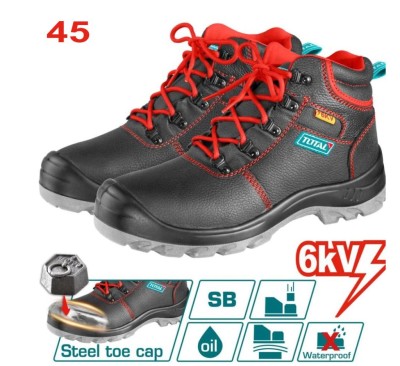 TOTAL BOTAS DE SEGURANÇA  TSP207IDSB.45  PRETO/VERMELHO Total Herramientas Oficial